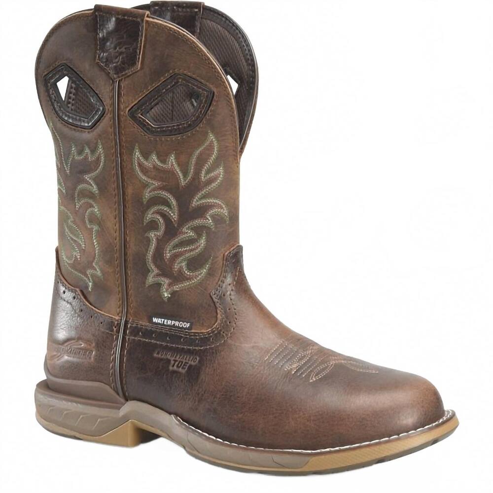 NEW DOUBLE-H BOOTS men's apparition comp toe work boot - wide in brown